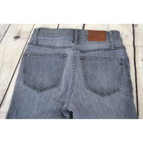 MADEWELL Women's 9" High Riser Skinny Skinny‎ Jeans SIZE 24 Gray - Picture 3 of 8